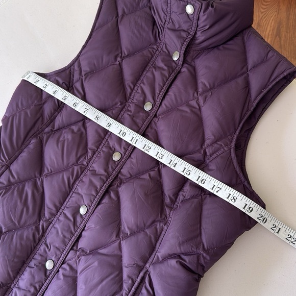 Land’s End Purple Down Filled Quilted Puffer Vest - Picture 7 of 13